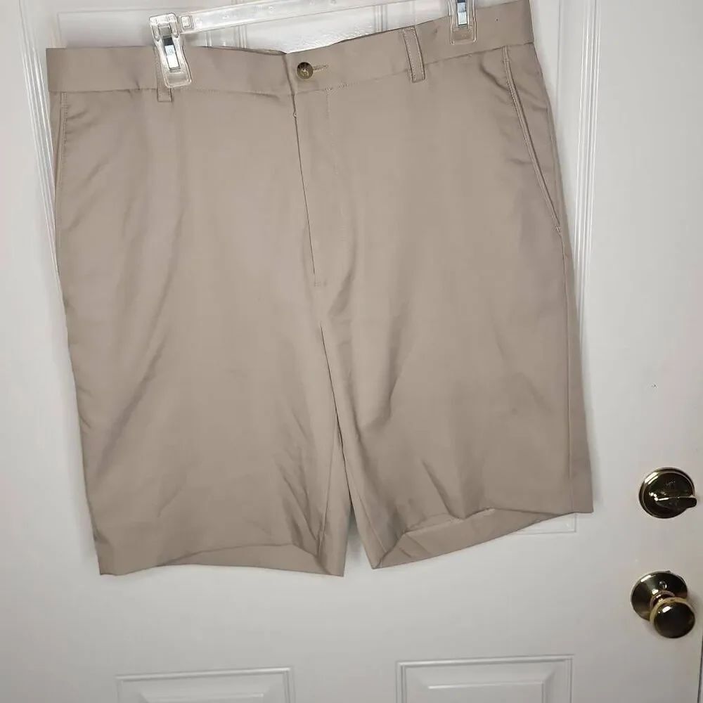 Oxford golf beige shorts stretch men's size 36